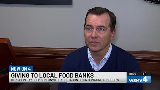 Rep. John Ray Clemmons invites the public to donate to food banks