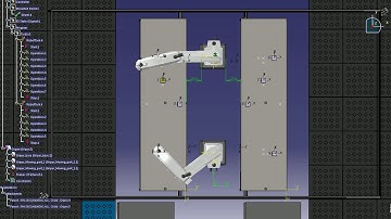 DELMIA simulation of 2 SCARA robots in parallel mode