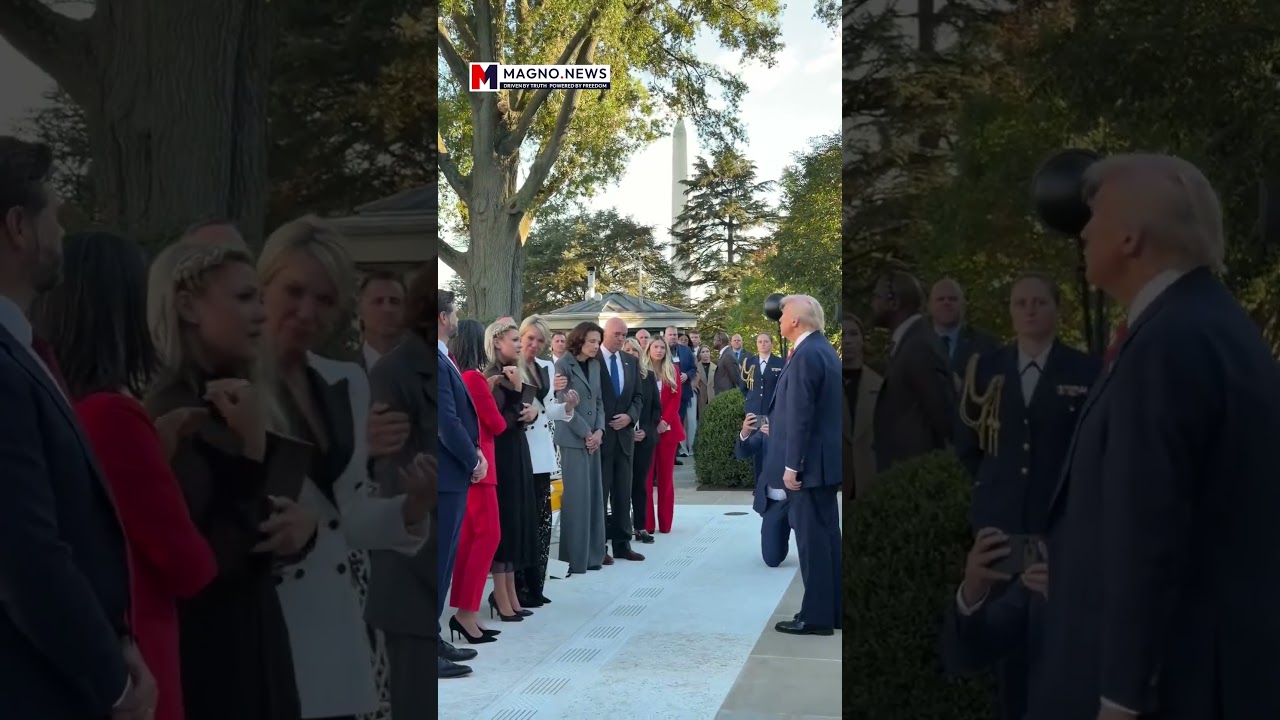 🇺🇸 Donald Trump with Charlie Kirk Parents and Wife Erika listening Amazing Grace at The White House