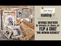 grungy journals by @house_of_chaos_art FLIP & CHAT "ONE-WOMAN-BUSINESS" [BEHIND THE SCENES VLOG#02]