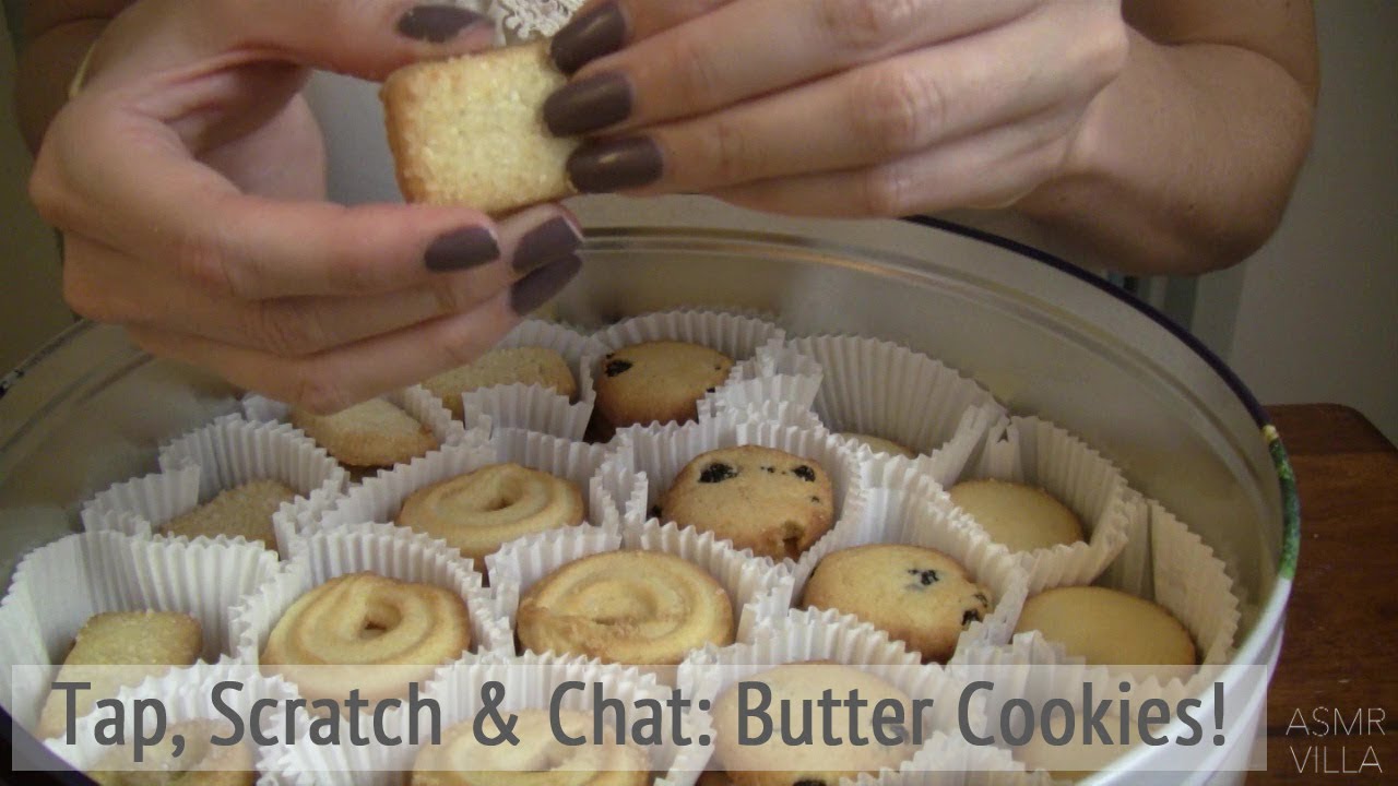 ASMR * Theme: Butter Cookies * Soft Spoken * Tapping & Scratching ...