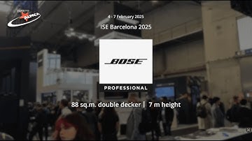 Bose Professional Systems exhibition stand at ISE 2025