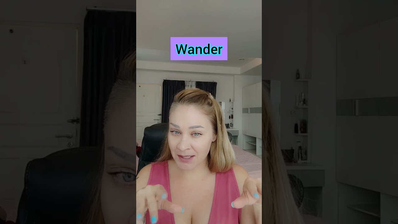 What's the difference between wander and wonder in English? 