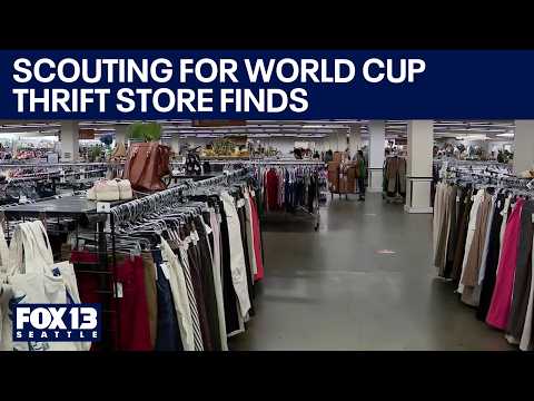 Scouting thrift store finds during the World Cup