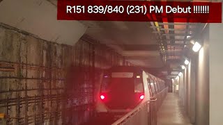 (Part 3/R151 NSL ride) [SMRT] R151 839/840 NSL (NS26/EW14 Raffles Place to NS28 Marina South Pier)