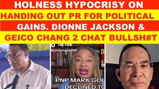 HOLNESS HYPOCRISY ON HANDING OUT PR FOR POLITICAL GAIN DIONNE JA KSON & OBRIAN GEICO CHANG BULLSH#T