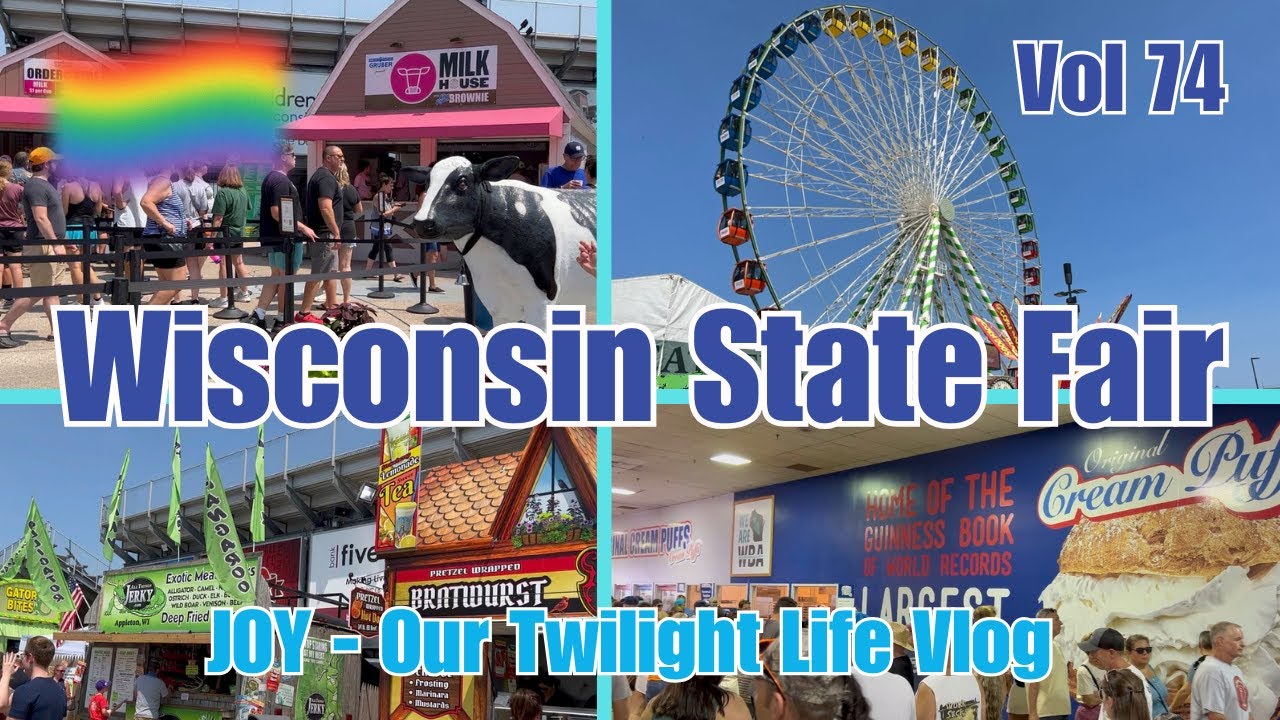 Vol74.0 - Wisconsin State Fair | The Biggest Fair We've Ever Seen ! 🎵🎡🍺🍔🐐😃❤️