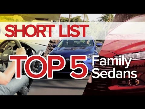 Top 5 Best Family Sedans - The Short List