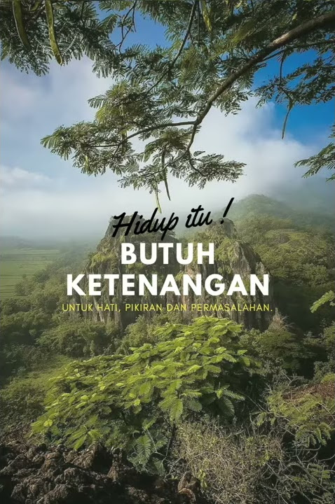 Hidup butuh ketenangan