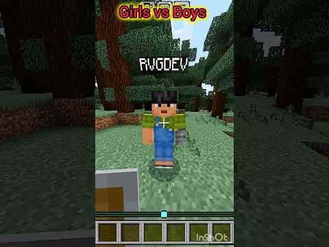 Boys Vs Girls in minecraft #minecraft #viral #shorts #trending