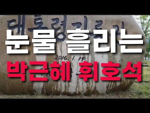 <strong>눈물</strong> 흘리는 <strong>박근혜</strong> 휘호석