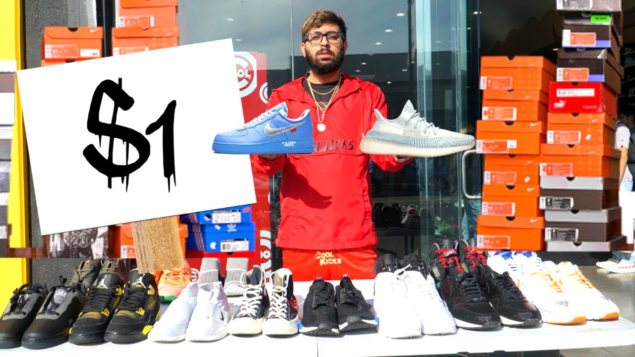 I Opened A $1 Sneaker Store - YouTube
