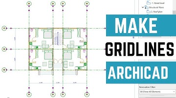 Gridlines | 002 Working drawings | Archicad