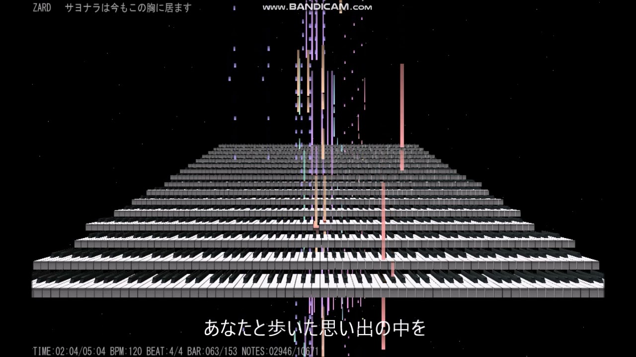 サヨナラは今もこの胸に居ます Zard Midi Instrumental Youtube