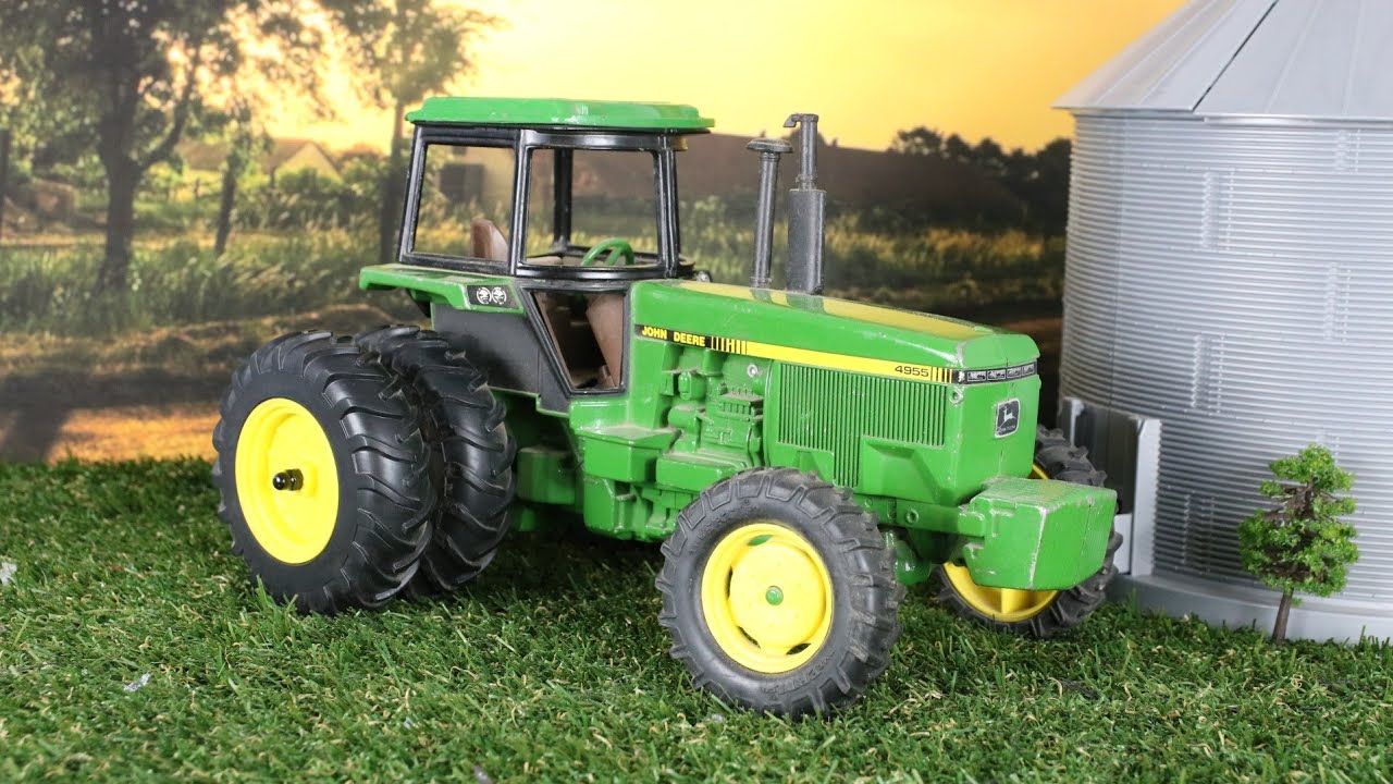 Maquette Tracteur John Deere 4955 - Échelle 1/64 Par Ertl, Modèle 85023, Neuf