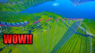 Famous PLATFORMS DOWN ROLLER COASTER | Planet Coaster Profile