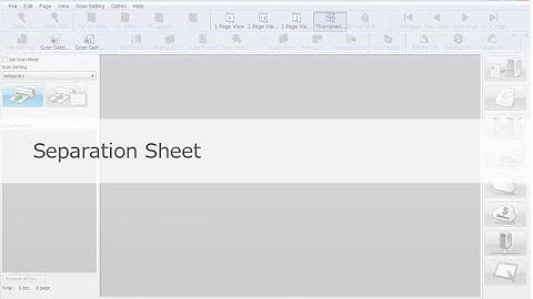 Panasonic "Image Capture Plus" Demo - Separation Sheet