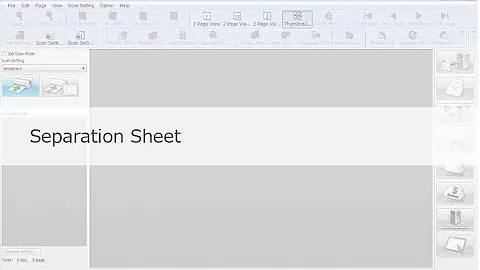 Panasonic "Image Capture Plus" Demo - Separation Sheet