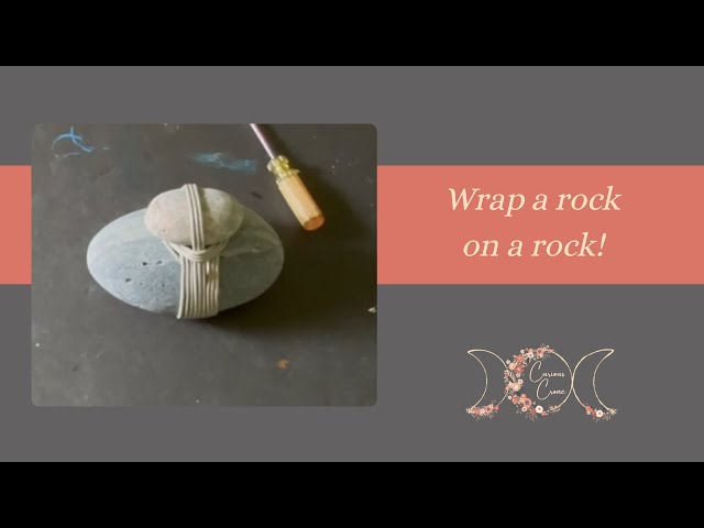 Rock wrapping with an antique key - YouTube