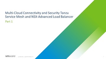 Multi-Cloud Connectivity and Security Tanzu Service Mesh and NSX-Advanced Load Balancer – Part 1/5