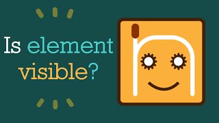 Test if an element is visible on the page | #nRoBo #testautomationframework
