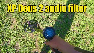 XP Deus 2 звуковой фильтр