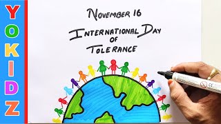 International  Tolerance Day | Tolerance Day Drawing