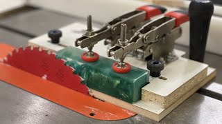 Making Your Table Saw Jig  Faster, Easier,  Safer. Toggle Clamps