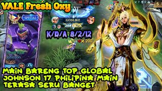 Vale 8 Kill main bareng top global 17 Johnson filipine