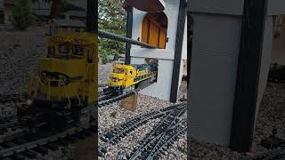 Testing complete on mid-elevated rails, time to build permanent trestle supports. #mth #aristocraft
