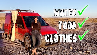 Solo Female Vanlife | How I Pack In My Tiny Ford Connect!