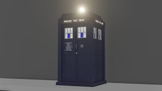 TARDIS landing in Blender