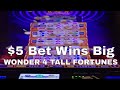 Big Win Betting Only $5 On The WONDER 4 TALL FORTUNES at the Golden Nugget Casino In Lake Charles La