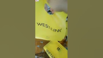 Customized High Quality Logo Print Yellow Plastic Shopping Bag For Clothes