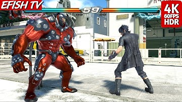 Gigas vs Final Fantasy Prince Noctis (Hardest AI) - Tekken 7 | PS5 4K 60FPS