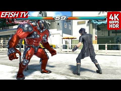 Gigas vs Final Fantasy Prince Noctis (Hardest AI) - Tekken 7 | PS5 4K 60FPS