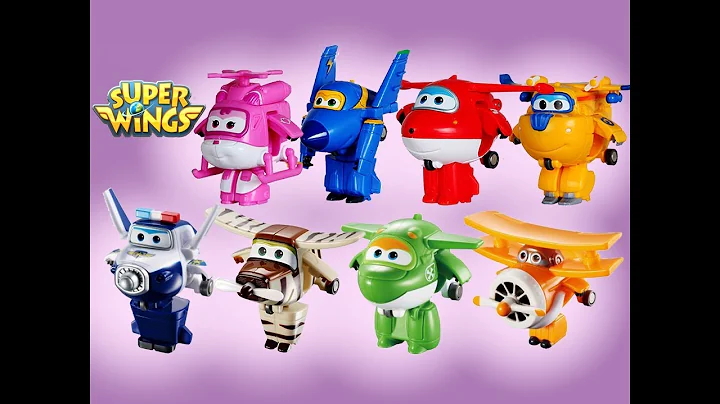 Go Go 8 Super Wings Mini Transforming Robot Airplanes  슈퍼 날개 가다