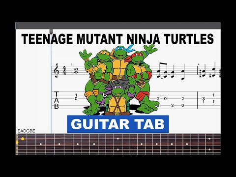 Teenage Mutant Ninja Turtles Theme (80’s Cartoon) - Fingerstyle Guitar Tab