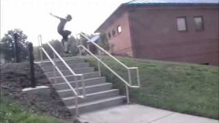 Clint Beswick stair shred in NC