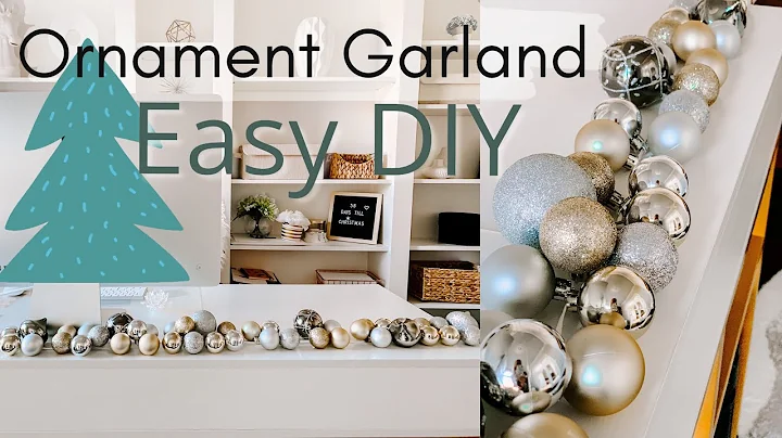 CHRISTMAS DIY | ORNAMENT GARLAND