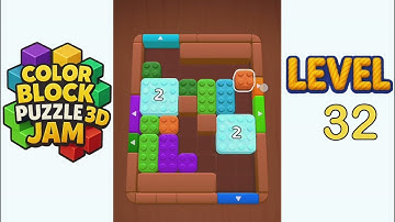 Color Block Puzzle 3D Jam Level 32 Walkthrough Solution