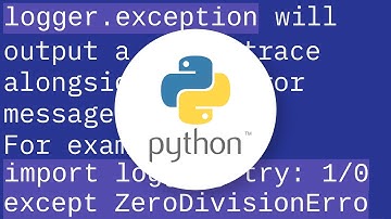 How do I log a Python error with debug information?