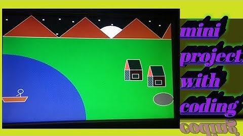 #2Mini project in c Programming|How to make Scenery in Computer Graphics