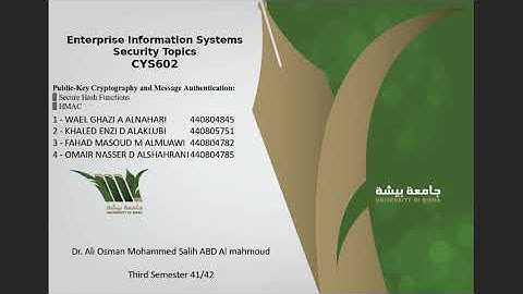 Public Key Cryptography and Message Authentication