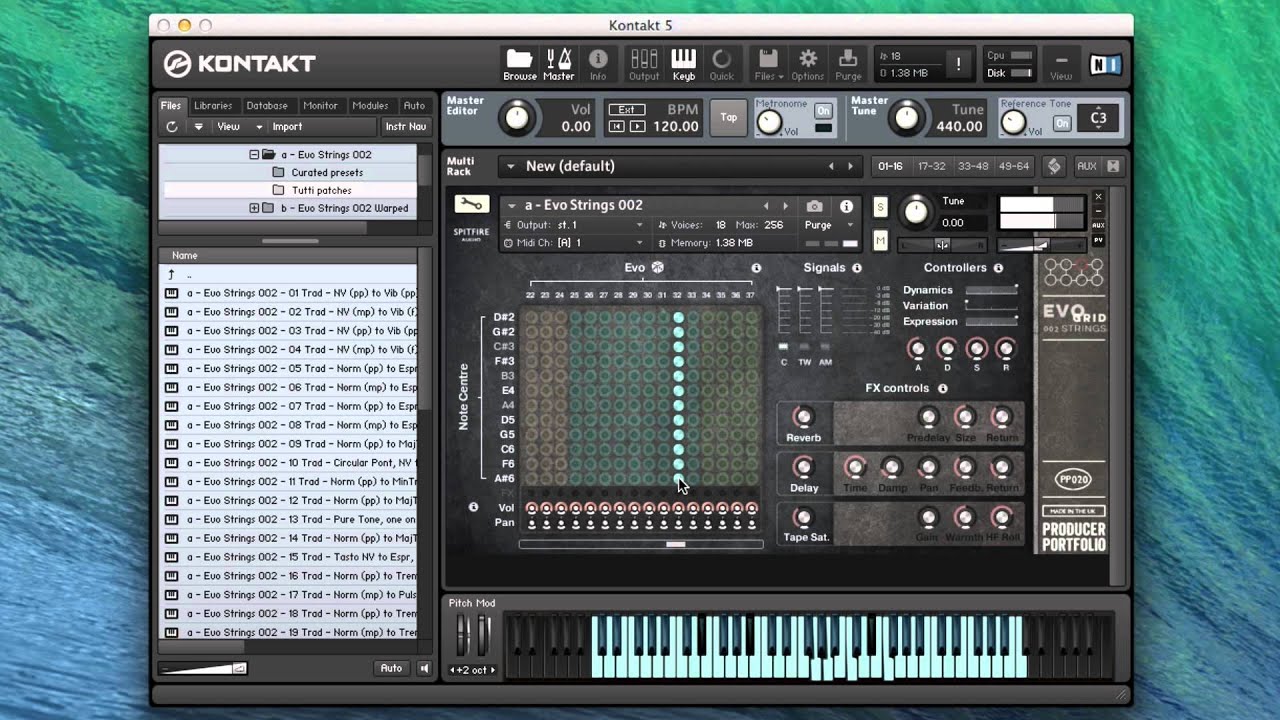 Spitfire Walkthrough - PP020 EVO GRID  #2: Strings