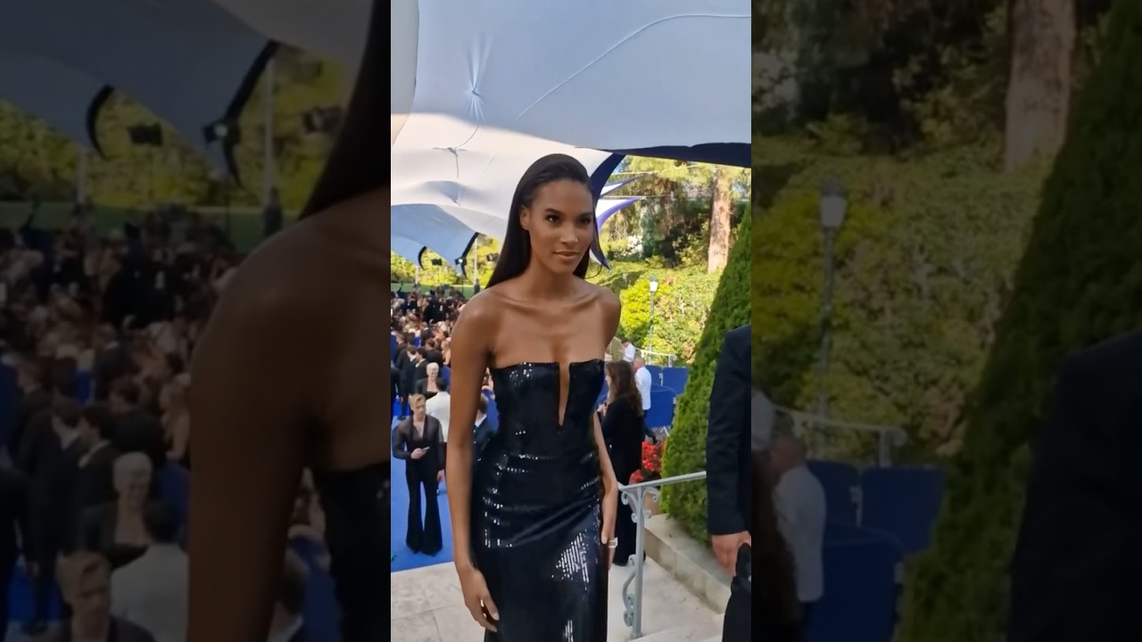 Cindy Bruna at the amfAR Cannes Gala 2023. 