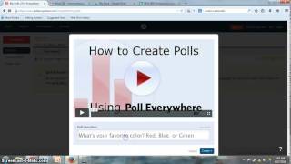 PollEverywhere and Google Survey Screencast Tutorial