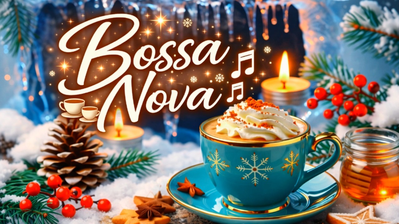 ✨ Magical Winter Bossa Nova – Cozy Café Jazz Music to Relax & Study ☕🎶