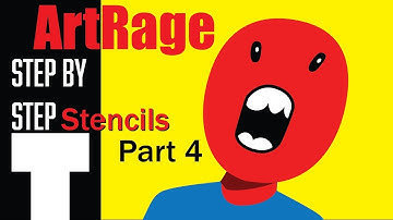 ArtRage 6 Step-by-step Portrait Drawing Tutorial - Part 4 Stencils