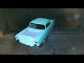 Opening & Painting 1957 CHEVY BEL AIR from AMT skill level #2 scale 1:25